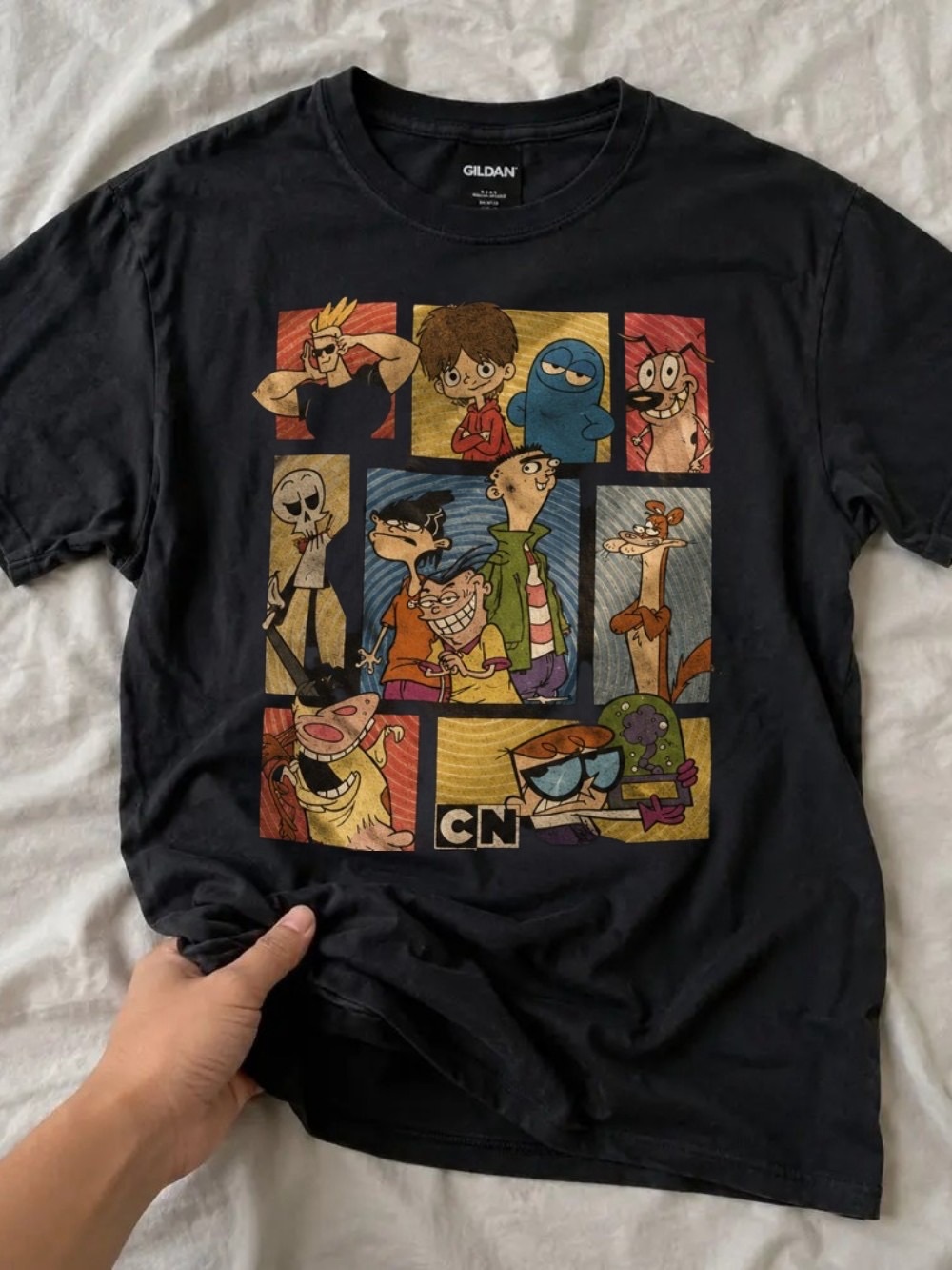 Gildan Black Cartoon Network Block Characters Tee